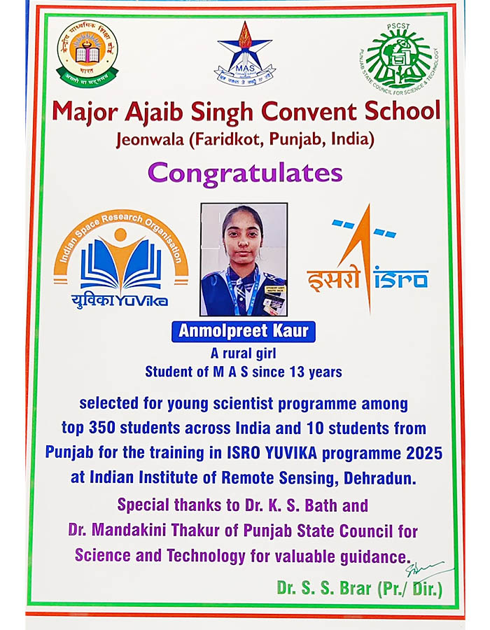 major ajaib singh convent school