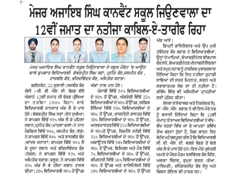 best cbse school in faridkot