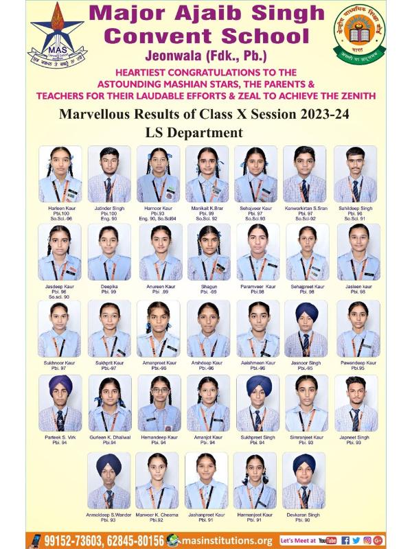 major ajaib singh convent school