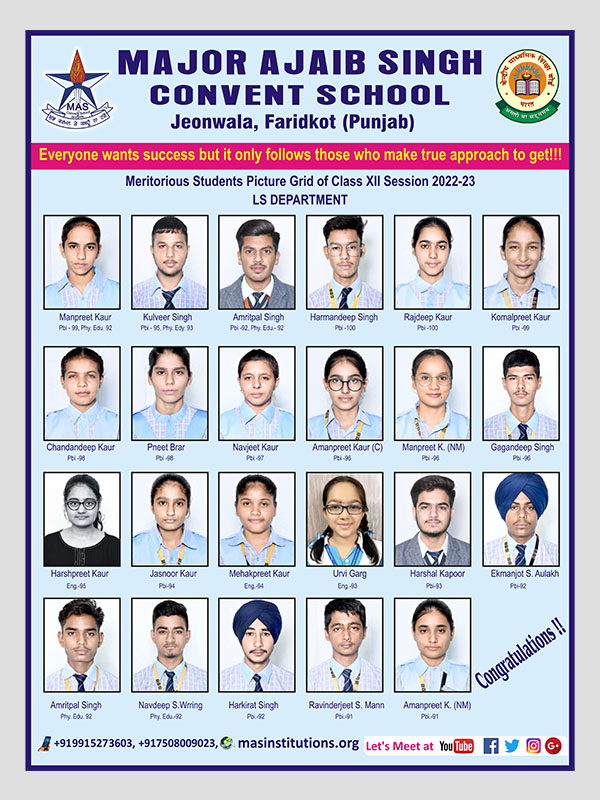 major ajaib singh convent school